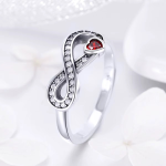 Infinity Red Heart Ring - Image 3