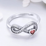 Infinity Red Heart Ring - Image 4