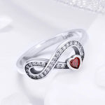 Infinity Red Heart Ring - Image 5