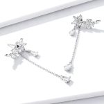 Blossom Long Tassel Dangle Stud Earrings - Image 2