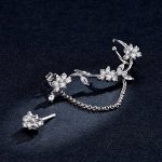 Blossoming Flowers Dangle Stud Earrings - Image 4