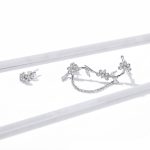 Blossoming Flowers Dangle Stud Earrings - Image 3