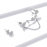 Blossoming Flowers Dangle Stud Earrings - Image 2