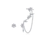 Blossoming Flowers Dangle Stud Earrings