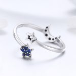 Blue Moon and Star Adjustable Ring - Image 2
