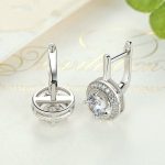 Circle Zirconia Full Of Love Hoop Earrings - Image 3