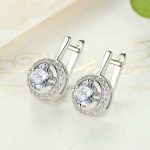 Circle Zirconia Full Of Love Hoop Earrings - Image 2