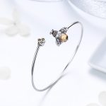 Crystal Bee and Honeycomb Bangle - Image 2