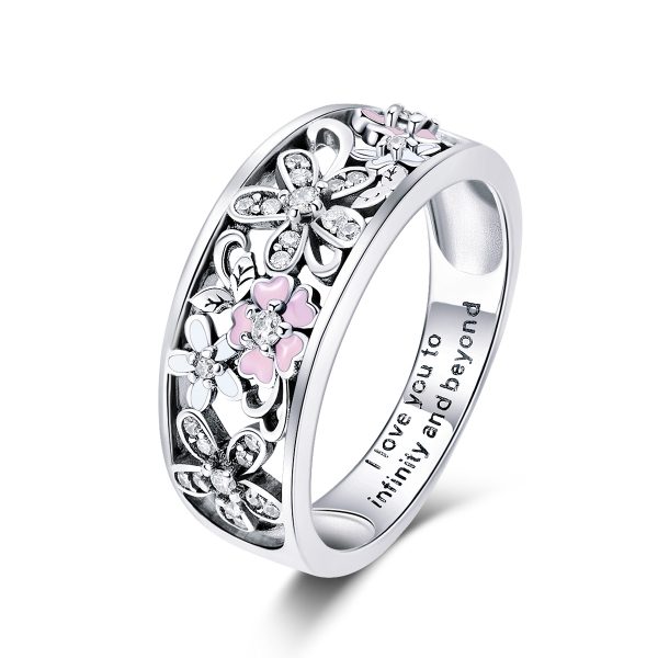 Daisy Flower & Infinity Love Band Ring