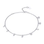 Geometric Crystal Zirconia Adjustable Chain Bracelet