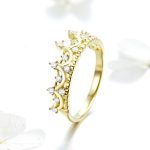Gold Crown Band Ring - Image 2
