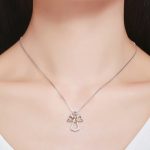 Guardian Angel Gold Heart Pendant & Necklace - Image 4