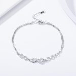 Infinity Love Zirconia Chain Adjustable Bracelet - Image 3