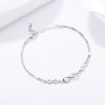 Infinity Love Zirconia Chain Adjustable Bracelet - Image 2