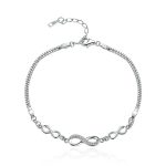 Infinity Love Zirconia Chain Adjustable Bracelet