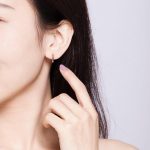 Minimalist Rose Gold Hoop Earrings - Image 5