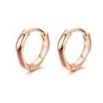 Minimalist Rose Gold Hoop Earrings