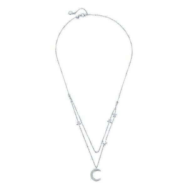 Moon & Star Double Necklace