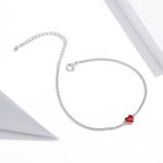 Romantic Red Heart Adjustable Bracelet - Image 4