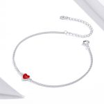 Romantic Red Heart Adjustable Bracelet - Image 3
