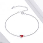 Romantic Red Heart Adjustable Bracelet - Image 2