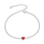 Romantic Red Heart Adjustable Bracelet