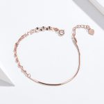 Rose Gold Plated Adjustable Chain Bracelet - Image 3