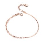 Rose Gold Plated Adjustable Chain Bracelet