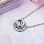 Round Blue Crystal Lucky Eye Necklace - Image 4