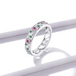 Secret Garden Pink Flowers Band Ring - Image 3