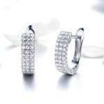 Shining Time Zirconia Hoop Earrings - Image 2