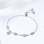 Snowflake Chain Slider Adjustable Bracelet - Image 3