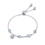 Snowflake Chain Slider Adjustable Bracelet