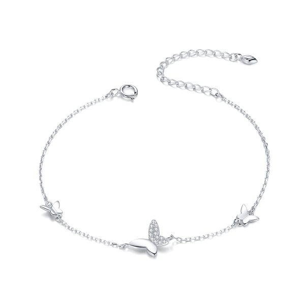 Surrounded Butterflies Adjustable Bracelet