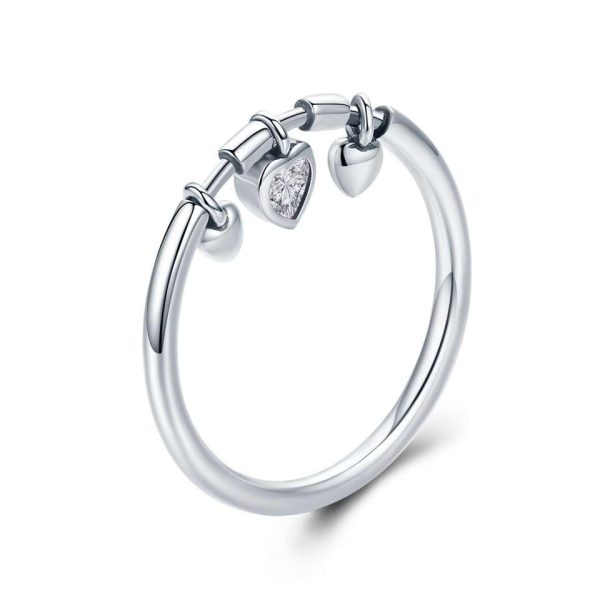 Hearts & Stars Dangle Rings