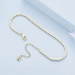 Gold Plated & Silver Tennis Adjustable Bracelet - Image 3