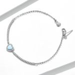 Moonstone Heart Adjustable Tennis Bracelet - Image 4