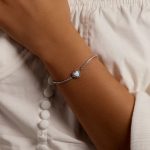 Moonstone Heart Adjustable Tennis Bracelet - Image 5