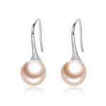 Round Pearl Drop Earrings 4