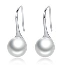 Round Pearl Drop Earrings 1