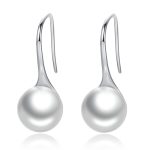 Round Pearl Drop Earrings 1