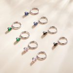 'AURORA' Water Drop Hoop Earrings - Image 5