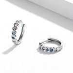 'ELLIE' Rainbow Hearts Hoop Earrings - Image 3