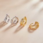 'CORA' Double Circle Hoop Earrings - Image 6