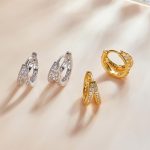 'CORA' Double Circle Hoop Earrings - Image 5