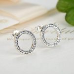 'MAYA' Dazzling Circle Stud Earrings - Image 4