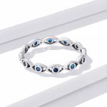 Lucky Blue Eyes Band Ring - Image 3