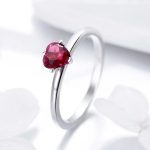 Red Heart Band Ring - Image 2