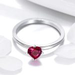 Red Heart Band Ring - Image 3