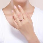 Red Heart Band Ring - Image 5